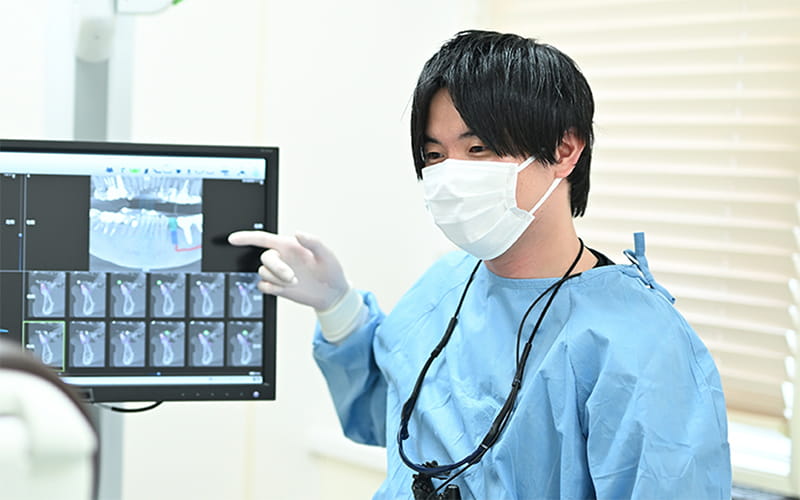 検査とカウンセリング。長野県松本市女鳥羽の歯科・歯医者でインプラント治療なら平沼歯科医院へご相談を